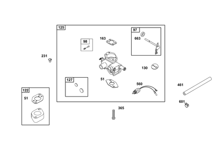Part Location Diagram of 312079GS Briggs and Stratton Hose-fuel